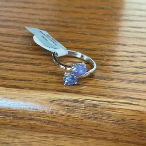 Sterling Silver Tanzanite Ring sz 7 NEW